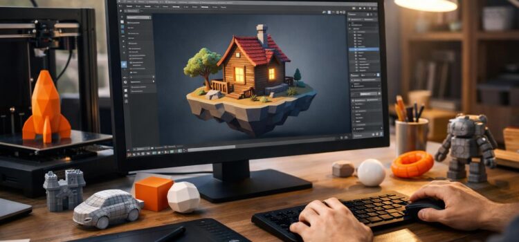 Comienza a aprender gratis, diseño 3D con Blender