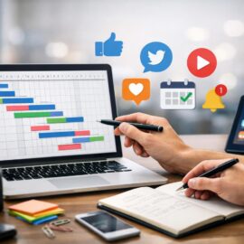 Video: planificar acciones en Redes Sociales con diagrama de Gantt